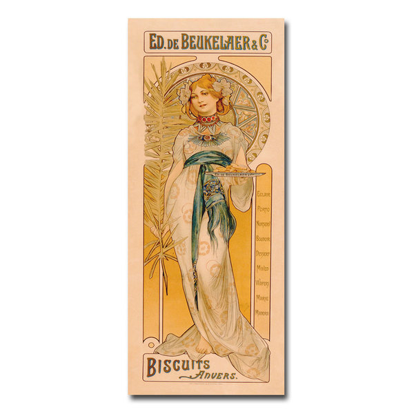 Trademark Fine Art Ed. de Beukelaer & co Biscuits anvers 1899' Canvas Art, 12x32 BL00365-C1232GG